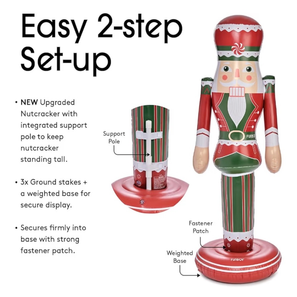 705 funboy metallic Inflatable Nutcracker with Base